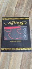 Ed Hardy underwear Boxer shorts  3 pack Size Large red black new mens