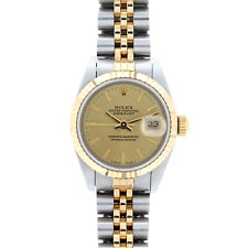 Rolex Oyster Perpetual Datejust Ladies 18ct Yellow Gold & Steel Watch 69173