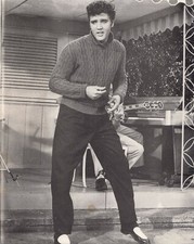 8x 10 Elvis Presley Portrait  Photograph Black and White Art Print Wall Picture 