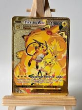 Pokemon Solid Metal Gold Pikachu Charizard Mewtwo & More Cards Rare EX VMAX GX V