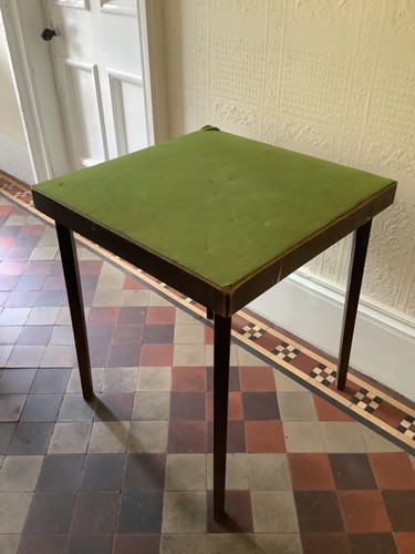 Vintage folding card table - card, table.