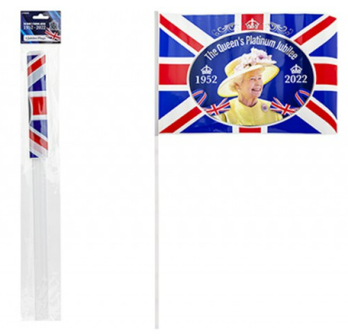 Queen platinum jubilee - queen, flags
