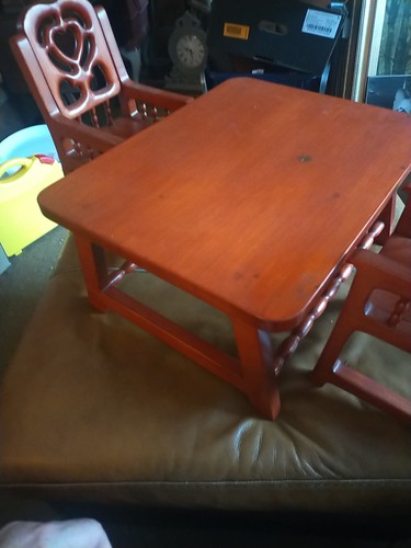 Wood doll furniture dining - wood,