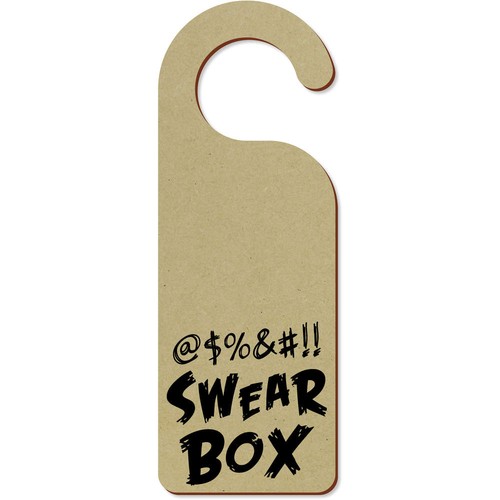 Funny swear box door - swear, hanger