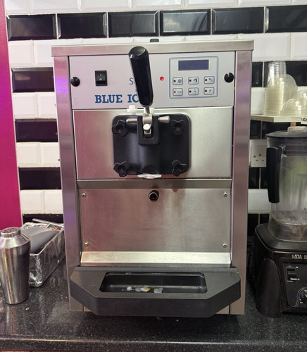 Blue ice countertop - ice, serve