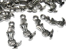 Metal Mermaid Charm - 20mm -