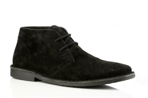 Red tape gobi black - black, suede