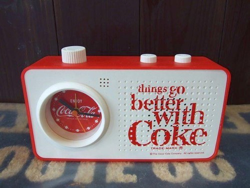 Coca cola radio alarm clock - radio,