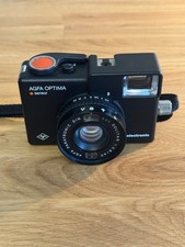 Agfa Optima Sensor Electronic 35mm Film Camera with Case – Vintage 1970s