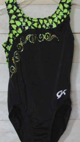Elite leotard black - elite, green