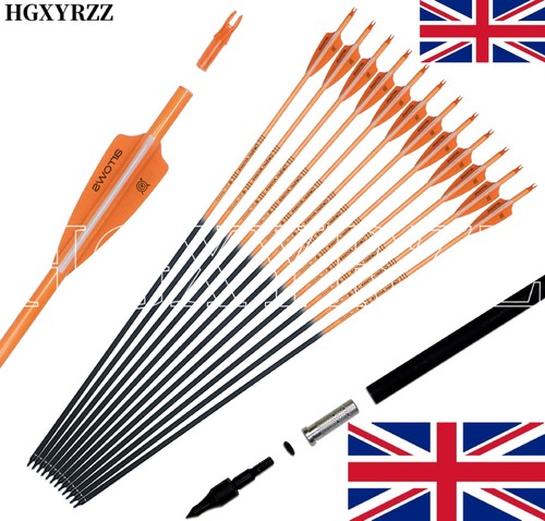 Inch carbon arrows 12pcs - carbon,