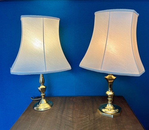 Vintage brass table - table, pair