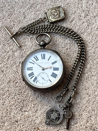 Silver english lever - lever, pocket