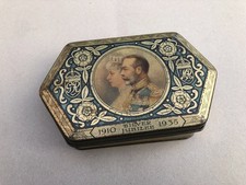 Vintage MACKINTOSH'S Assortment De-Luxe HALIFAX Silver Jubilee 1935 toffee tin