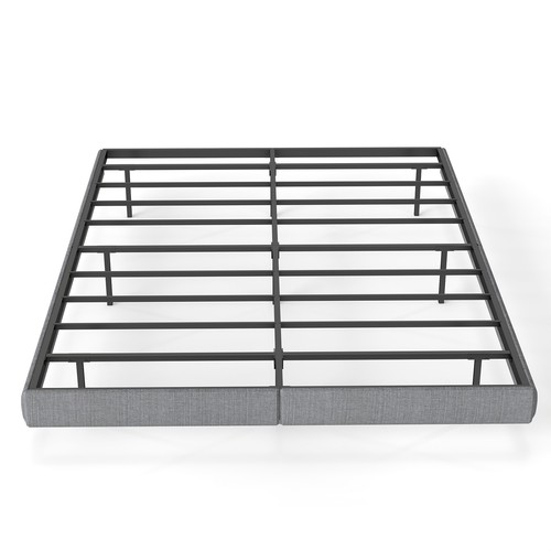Double upholstered metal - metal, bed