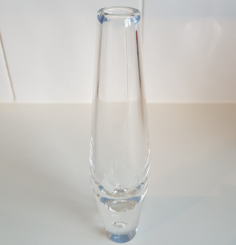 Steuben glass teardrop bubble