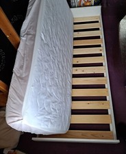 Shorty/Small Single Trundle Bed With Mattress & Mattress Protector 
