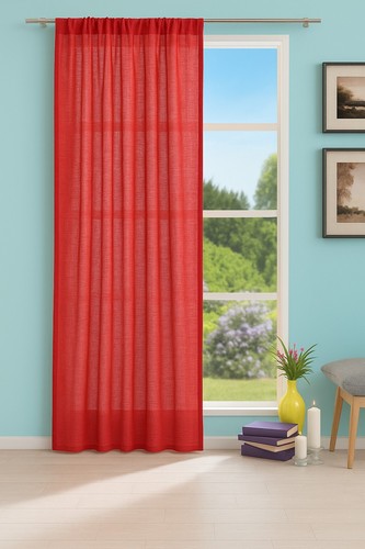 Voile panel fiona linen - -,