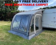 ULTIMA AIR PRO 260 CARAVAN PORCH AWNING + BREATHABLE CARPET 2025 MODEL GREY NEW