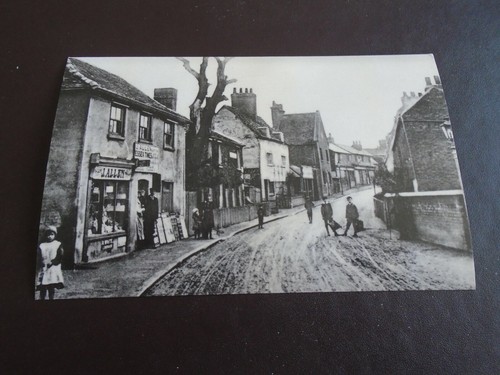Vintage postcard crown - vintage, street