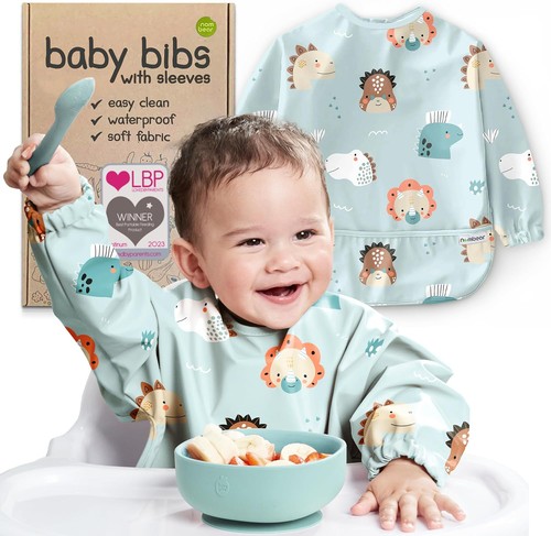 Baby bibs with - baby, sleeves