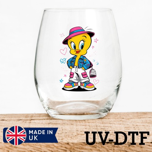 Tweety bird 8pcs dtf - 8pcs, uv