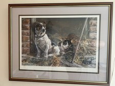 Jack Russell Watercolor Framed