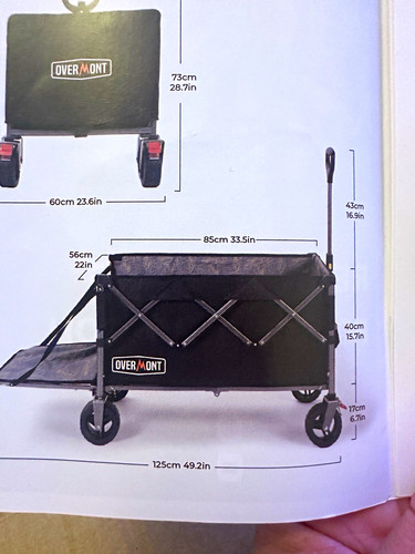 Overmont foldable garden cart - overmont,