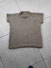 Hand knitted khaki tank top