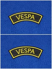 Two Vespa Scooter Patches Sew