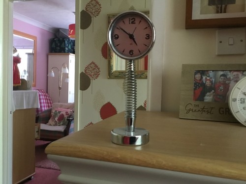 Novelty desk alarm clock - desk, on