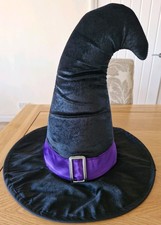New Childrens Black Halloween Hat,  Witch / Wizard Fancy Dress Costume.