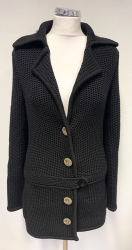 Goat black wool cashmere - black, &