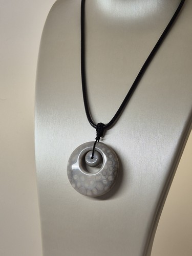 Handcrafted grey fossil coral - handcrafted,