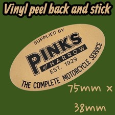 Pinks Of Harrow Dealership Dealer Vinyl Sticker Lambretta Vespa Li Tv Sx LD GP #