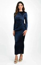 ASOS DESIGN satin high drape
