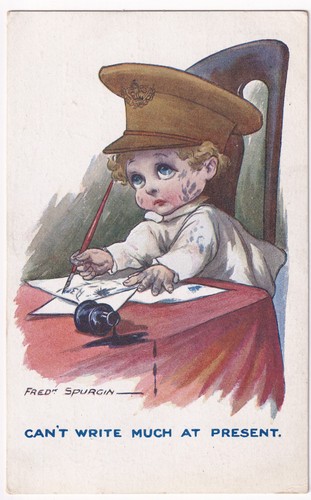 Wwi comic postcard - comic, fred