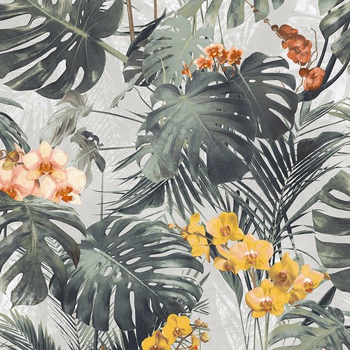 Grandeco myriad palm - grandeco, wallpaper