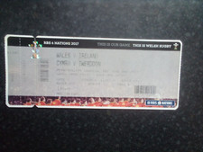 WALES VS IRELAND 2017 SIX NATIONS MATCH TICKET,UNUSED