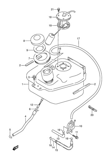 Suzuki genuine clip dr800 - suzuki,