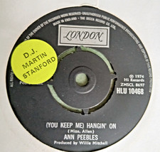 Ann Peebles   :  You Keep Me  Hangn On   -   UK   London  -  1974   -  Exc