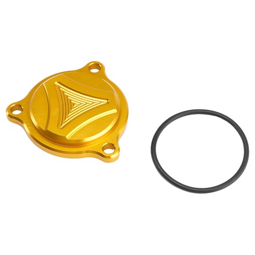 Cnc gold oil filter - cover, for
