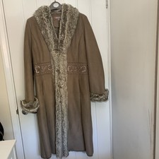 Gharani Strok Women's Coat UK 12 Never Worn States Grey But Looks Brown