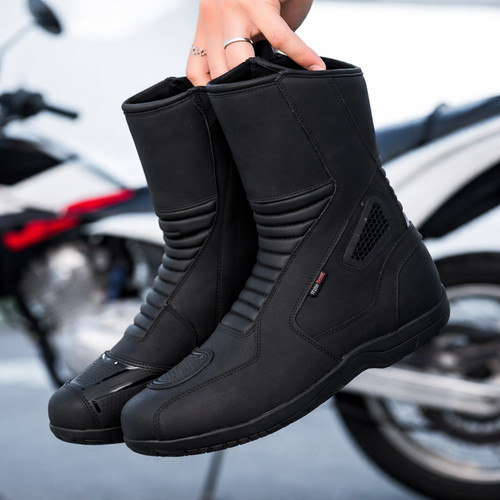 Leather motorcycle - ce,
