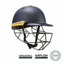 Masuri Junior C Line Navy Cricket Helmet Steel Grill - Free P&P