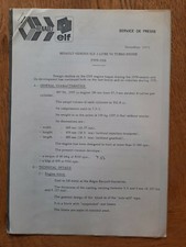 RENAULT GORDINI ELF 2 LITRE V6 TURBO TYPE CHS press release 1975 / 1976 UK