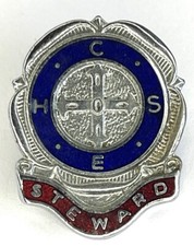 Vintage COHSE Steward Enamel