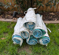 Heavy Duty White Garden Waste Log Building Stones Bag with Lid 150L 85x42x42cm