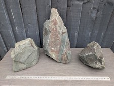 24 kg Natural Aquarium Grey Rock Stone Decoration For Malawi Fish Tank - 3 pcs