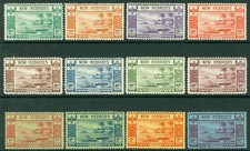 SG 52-63 New Hebrides 1938. 5c-10f set of 12. Fine unmounted mint CAT £325